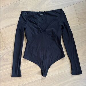 ALIX NYC Black Long Sleeve Bodysuit